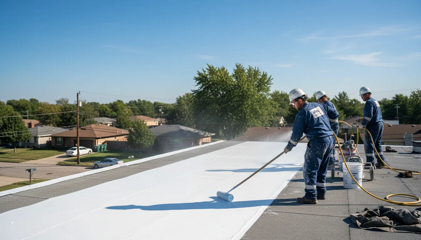 Commercial roof coating in Chacon, NM near me
